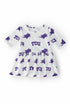 tcu-white-frog-3-4-sleeve-twirl-bodysuit Mila & Rose - Sophia's StyleTwirl Bodysuit - 3/4 Sleeve-1